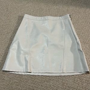 Zara Women Faux Leather Skirt